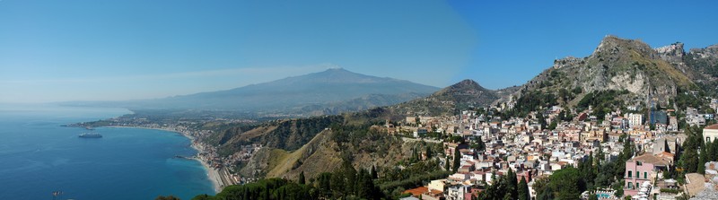 Coastal View (from the Greek Theatre) (panorama)